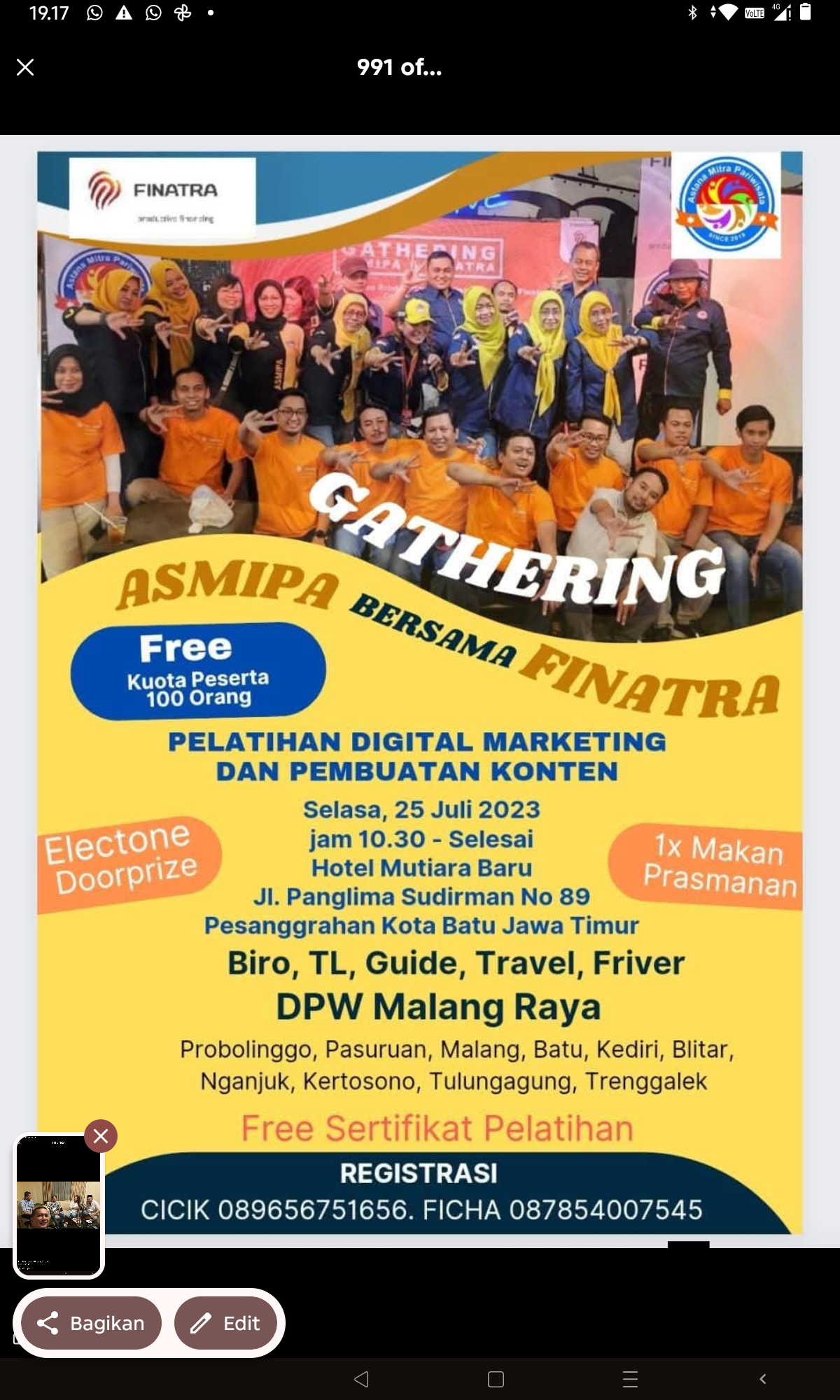 Event bersama finatra pembinaan umkm